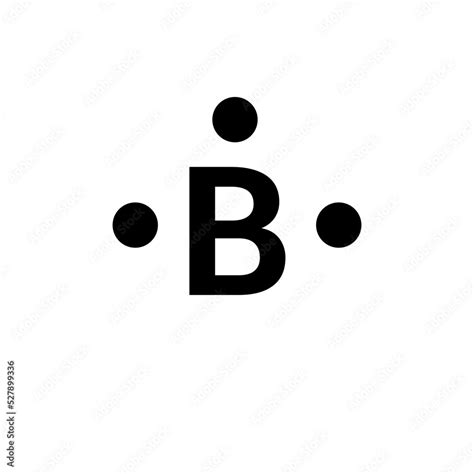 Lewis Dot Structure for Boron Atom (B) .